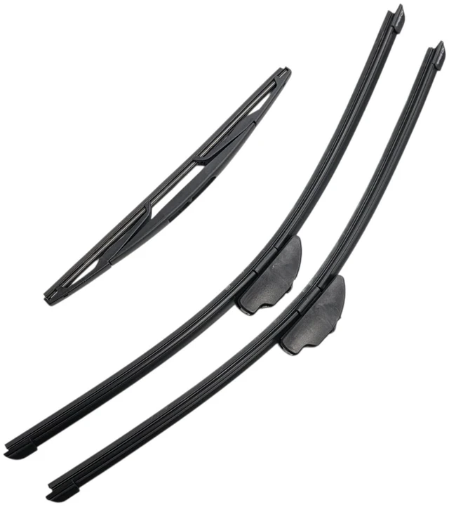 Main image of Silbak Wiper Blade Set compatible with Nissan Cube 2009-2014, Front and Rear 3-Piece, Driver 20 in, Passenger 20 in, Rear 13 in