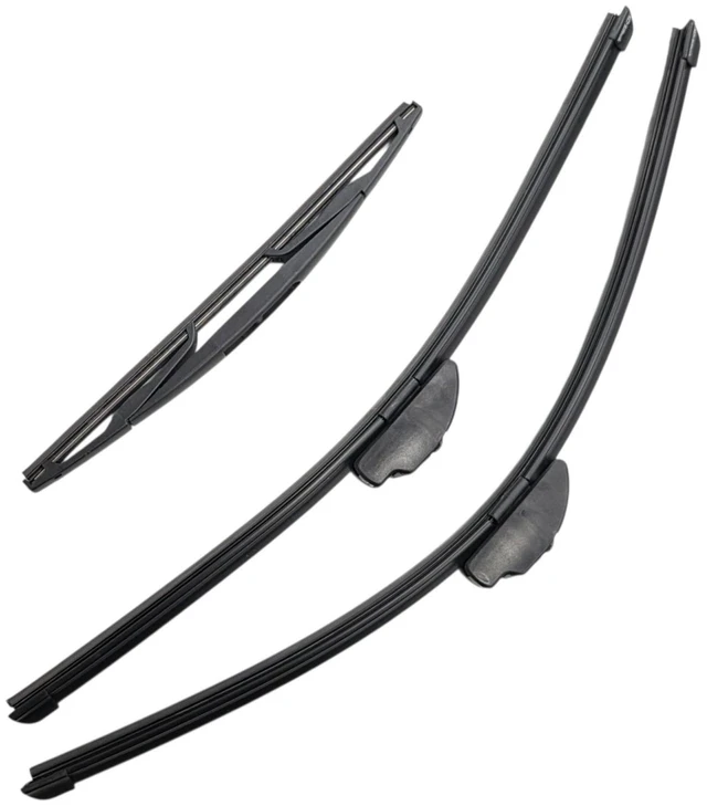 Main image of Silbak Wiper Blade Set compatible with Mitsubishi Outlander 2007-2012, Front and Rear 3-Piece, Driver 24 in, Passenger 21 in, Rear 13 in