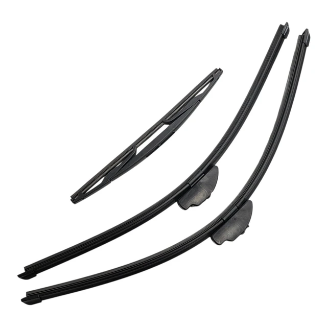 Main image of Silbak Wiper Blade Set compatible with Mitsubishi i-MiEV 2011-2020, Front and Rear 3-Piece, Driver 26 in, Passenger 24 in, Rear 13 in