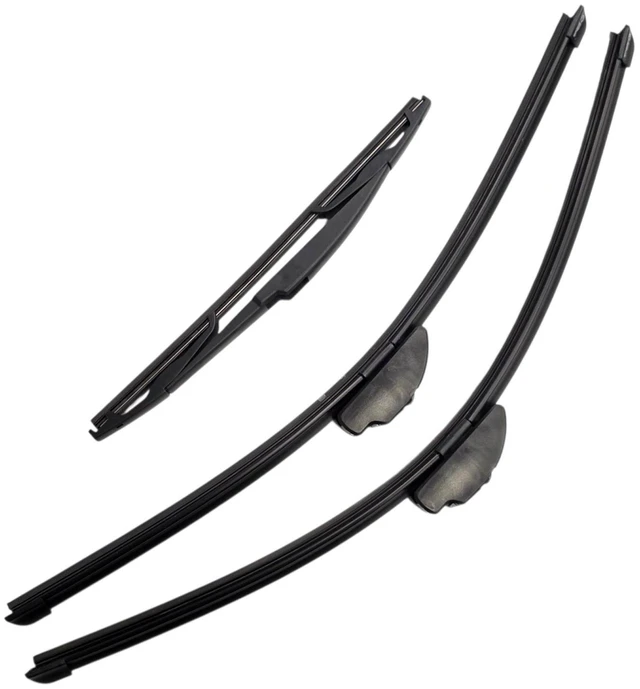 Main image of Silbak Wiper Blade Set compatible with Toyota Land Cruiser J200 2013-2021, Front and Rear 3-Piece, Driver 24 in, Passenger 22 in, Rear 12 in