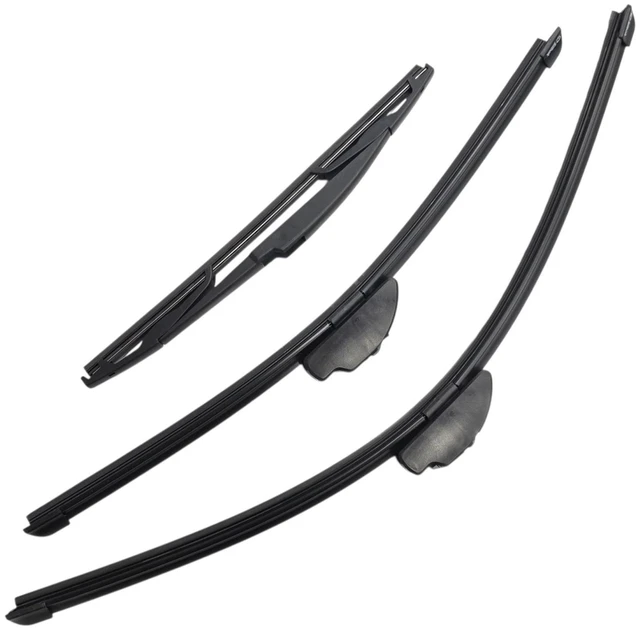 Main image of Silbak Wiper Blade Set compatible with Toyota RAV4 2001-2005, Front and Rear 3-Piece, Driver 24 in, Passenger 19 in, Rear 12 in