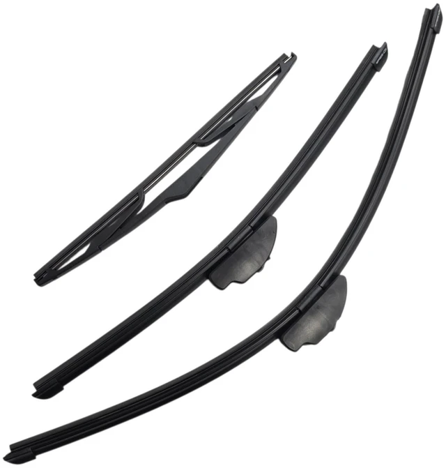 Main image of Silbak Wiper Blade Set compatible with Kia Sportage 2011-2016, Front and Rear 3-Piece, Driver 24 in, Passenger 18 in, Rear 12 in