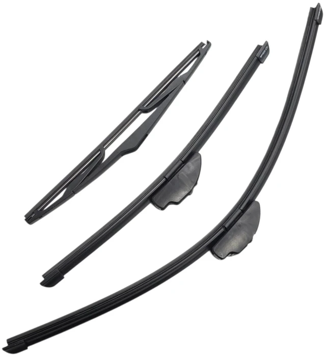 Main image of Silbak Wiper Blade Set compatible with Hyundai Tucson 2010-2015, Front and Rear 3-Piece, Driver 24 in, Passenger 16 in, Rear 12 in