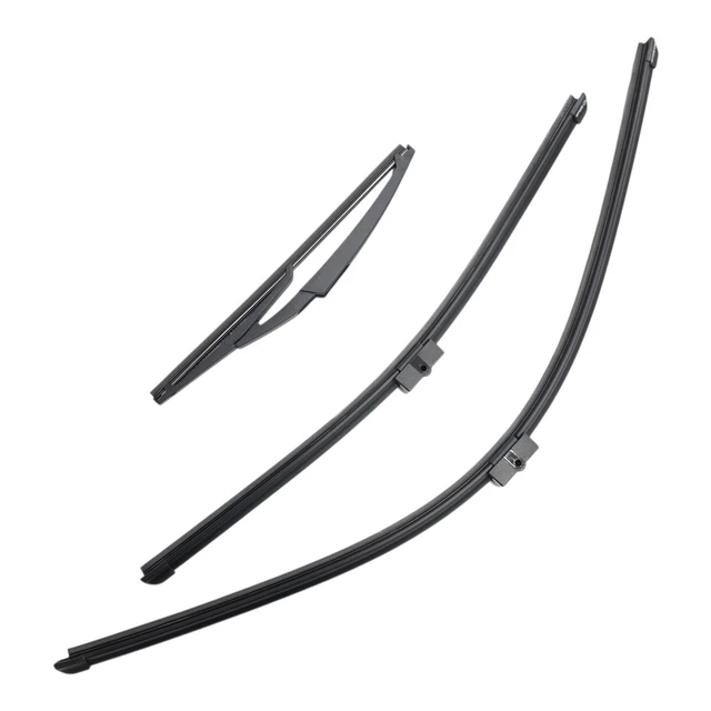 Main image of Silbak Wiper Blade Set compatible with BMW i3 2014-2020, Front and Rear 3-Piece, Driver 30 in, Passenger 21 in, Rear 12 in