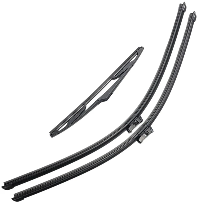 Main image of Silbak Wiper Blade Set compatible with Ford Focus RS 2016-2018, Front and Rear 3-Piece, Driver 28 in, Passenger 28 in, Rear 12 in