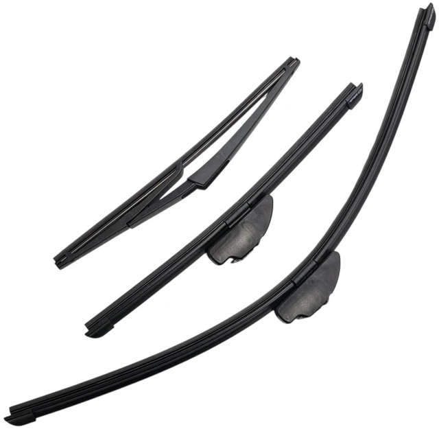 Main image of Silbak Wiper Blade Set compatible with Honda Civic Si HB 2002-2005, Front and Rear 3-Piece, Driver 24 in, Passenger 14 in, Rear 12 in