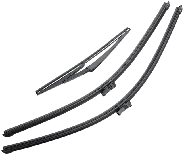 Main image of Silbak Wiper Blade Set compatible with Mercedes-Benz ML Class 2012-2015, Front and Rear 3-Piece, Driver 26 in, Passenger 23 in, Rear 12 in