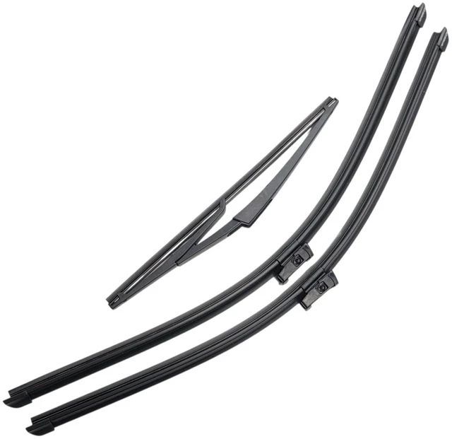 Main image of Silbak Wiper Blade Set compatible with Mercedes-Benz E Class Wagon 2014-2016, Front and Rear 3-Piece, Driver 24 in, Passenger 24 in, Rear 12 in