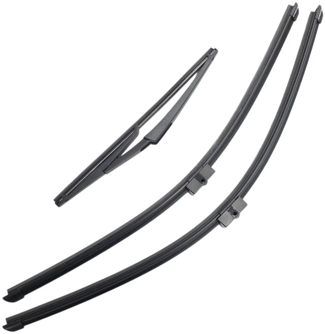 Main image of Silbak Wiper Blade Set compatible with Mercedes-Benz E Class Wagon 2010-2013, Front and Rear 3-Piece, Driver 26 in, Passenger 24 in, Rear 12 in