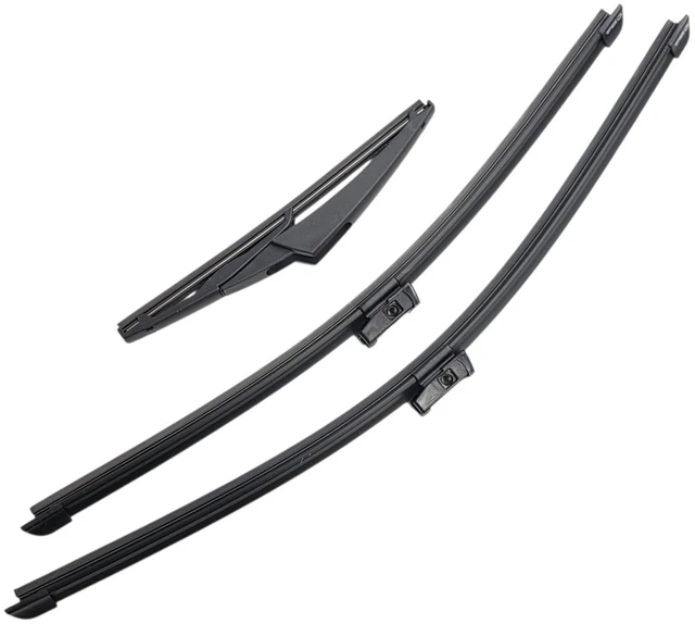 Main image of Silbak Wiper Blade Set compatible with Jeep Renegade 2015-2018, Front and Rear 3-Piece, Driver 22 in, Passenger 19 in, Rear 10 in
