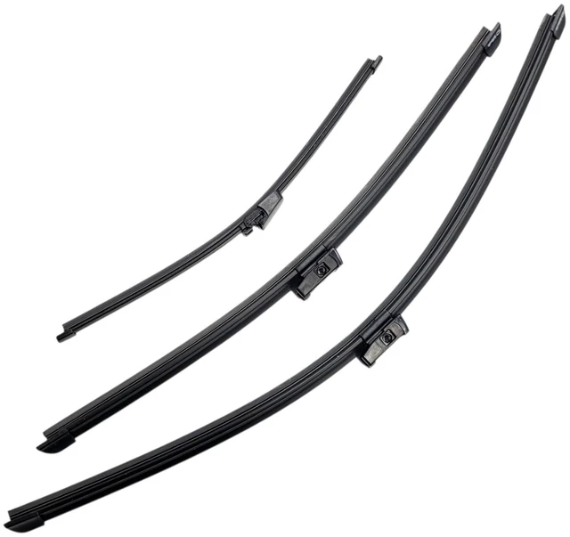 Main image of Silbak Wiper Blade Set compatible with VW Volkswagen Jetta SportWagen 2011-2014, Front and Rear 3-Piece, Driver 24 in, Passenger 19 in, Rear 14 in