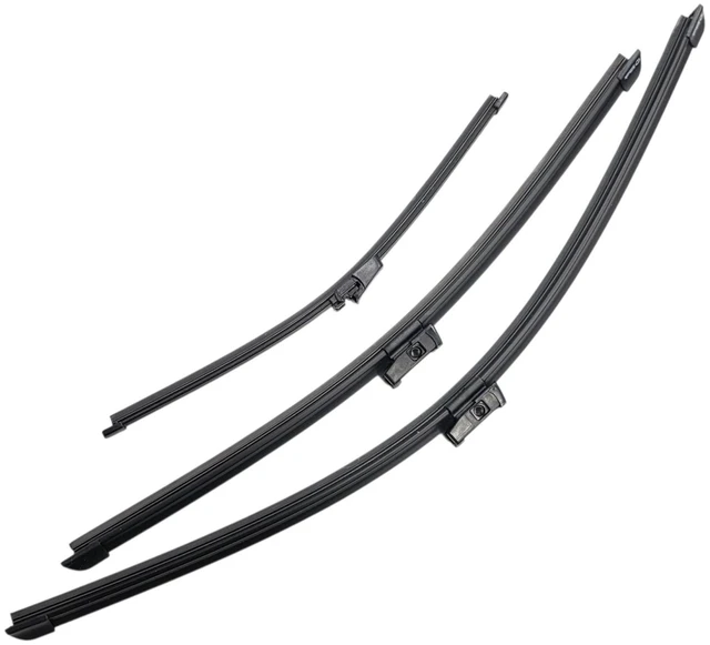 Main image of Silbak Wiper Blade Set compatible with VW Volkswagen Tiguan 2012-2017, Front and Rear 3-Piece, Driver 24 in, Passenger 20 in, Rear 14 in