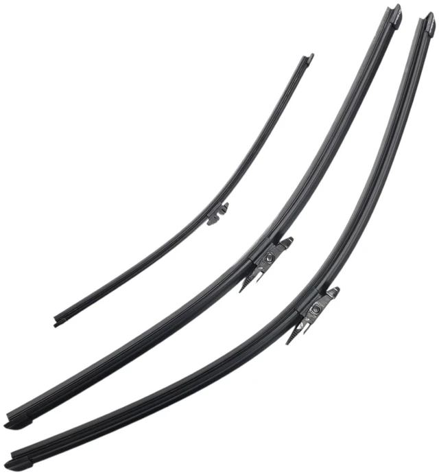 Main image of Silbak Wiper Blade Set compatible with Volvo XC90 2007-2009, Front and Rear 3-Piece, Driver 24 in, Passenger 22 in, Rear 15 in
