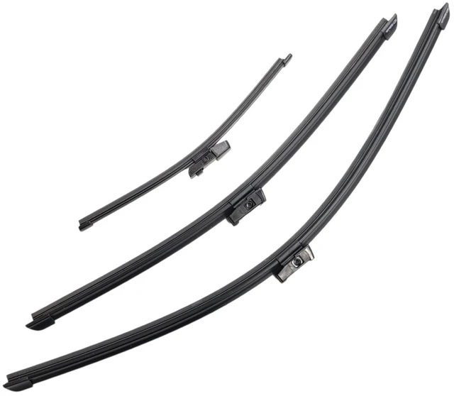 Main image of Silbak Wiper Blade Set compatible with VW Volkswagen Golf 2010-2014, Front and Rear 3-Piece, Driver 24 in, Passenger 19 in, Rear 11 in