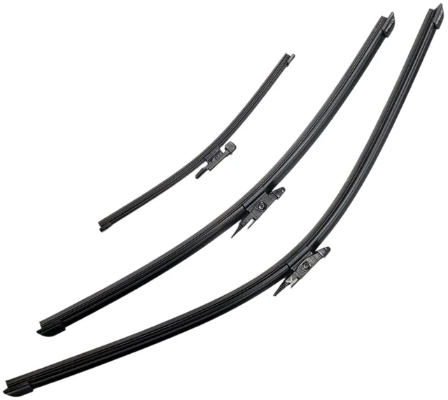 Main image of Silbak Wiper Blade Set compatible with Mercedes-Benz GLA-Class 2015-2016, Front and Rear 3-Piece, Driver 24 in, Passenger 19 in, Rear 11 in