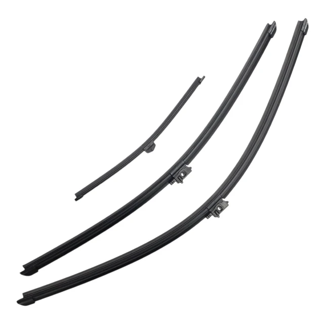 Main image of Silbak Wiper Blade Set compatible with Mercedes-Benz E-Class Wagon 2020-2023, Front and Rear 3-Piece, Driver 24 in, Passenger 22 in, Rear 11 in