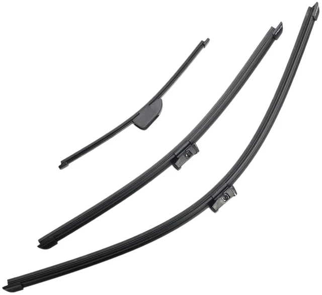 Main image of Silbak Wiper Blade Set compatible with Jaguar F-Pace 2021-2026, Front and Rear 3-Piece, Driver 26 in, Passenger 19 in, Rear 12 in