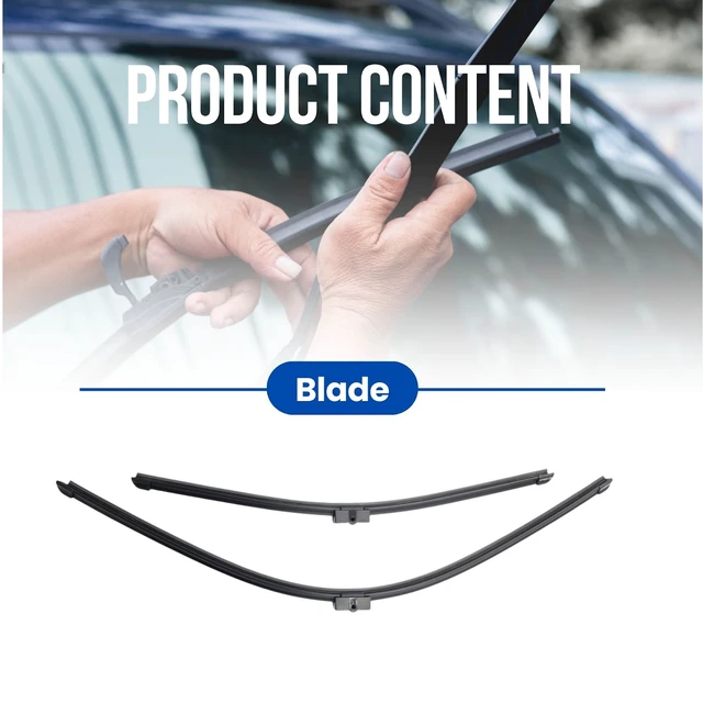 Alt view image 3 of 7 - Silbak Wiper Blade compatible with BMW i3 2018-2021, Front Set of Two, Driver Side 30" (750 mm), Passenger Side 21" (530 mm)