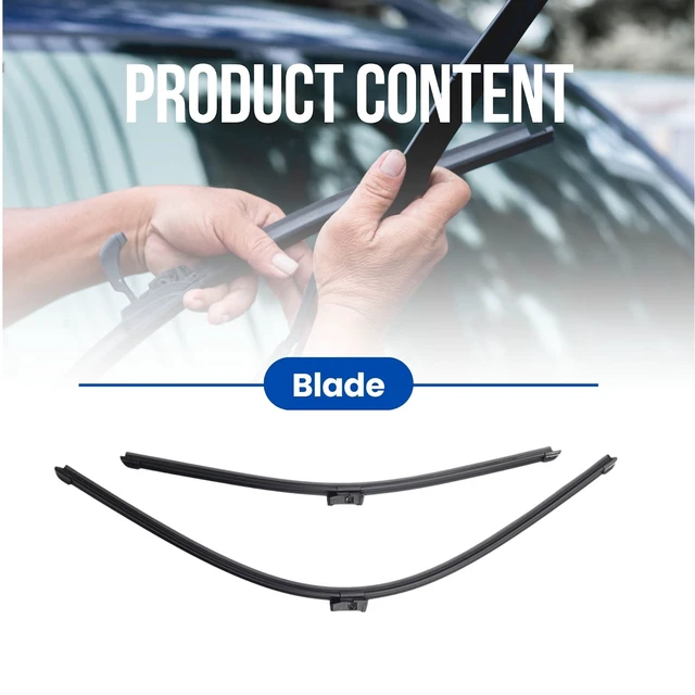 Alt view image 3 of 7 - Silbak Wiper Blade compatible with Ford Transit 2021-2027 Front Set of Two, Driver Side 30 in (750 mm), Passenger Side 21 in (530 mm)