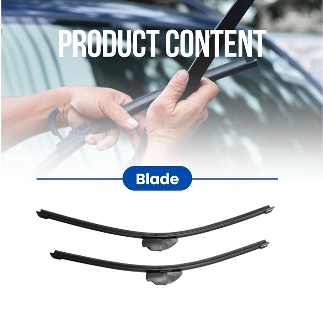 Alt view image 2 of 7 - Silbak Wiper Blade compatible with Chrysler Prowler 2000-2002, Front Set of Two, Driver Side 17 in (430 mm), Passenger Side 19 in (480 mm)