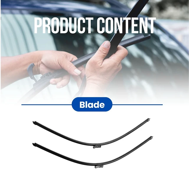 Alt view image 2 of 7 - Silbak Wiper Blade compatible with Aston Martin DBX 2021-2027 Front Set of Two, Driver Side 28 in (700 mm), Passenger Side 28 in (700 mm)