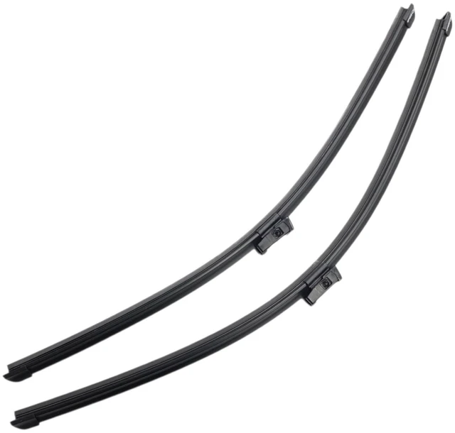 Main image of Silbak Muson Pro Premium Flat Wiper Blades Set compatible with Range Rover Evoque 2012-2019 Driver Side 23 in (580 mm) Passenger Side 21 in (530 mm) LR025117 LR025119 LR027672 LR078304