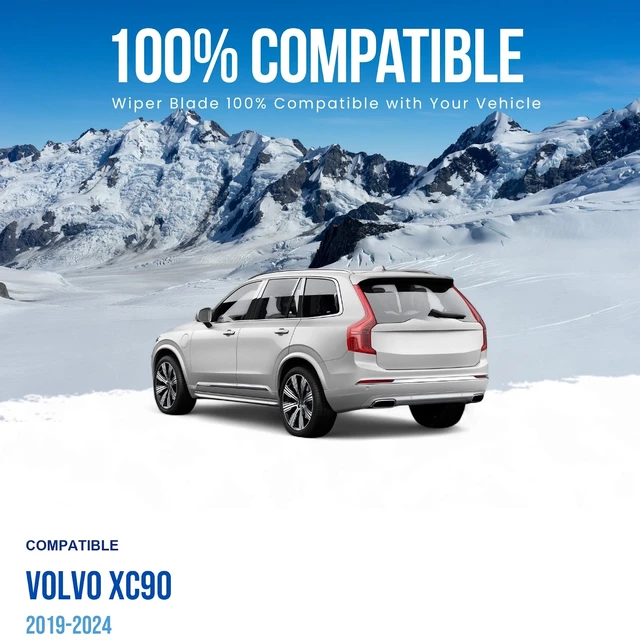 Alt view image 2 of 7 - MAXTEL Rear Wiper Blade Arm Cap Set compatible with Volvo XC90 2019-2024, 14.17 in (360 mm)