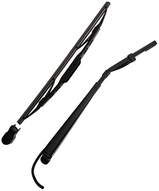 Main image of MAXTEL Rear Wiper Blade & Arm, compatible with Jeep Cherokee 1998-2001, Size 13 in (330 mm), Clear Visibility for a Safe Drive, Quick-Clip, Black, 1 Set, 1-Year Manufacturer Warranty