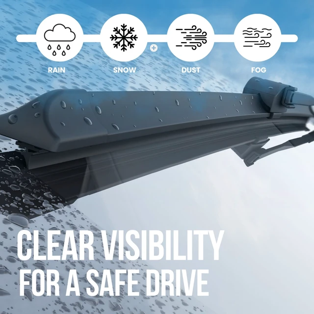Alt view image 7 of 7 - Silbak Wiper Blade Set compatible with Honda Civic Si Coupe 2006-2011, Front 2-Piece, Driver 28 in, Passenger 24 in