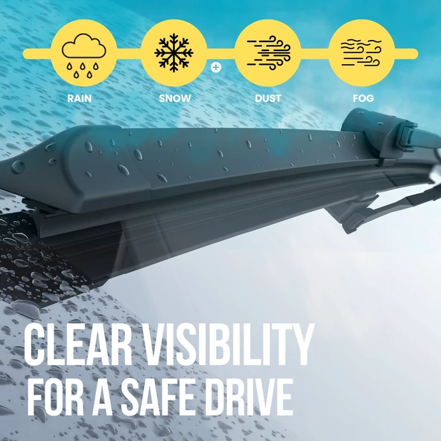 Alt view image 4 of 7 - Silbak Wiper Blade Set compatible with Honda Odyssey 2025-2029, Front 2-Piece, Driver 26 in, Passenger 22 in