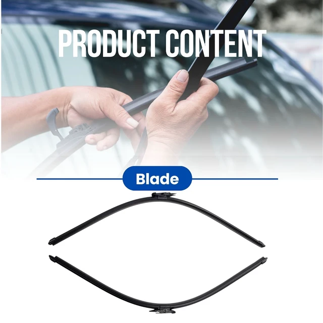 Alt view image 7 of 7 - Silbak Wiper Blade Set compatible with Ford Fusion Energi 2013-2020, Front 2-Piece, Driver 28 in, Passenger 28 in