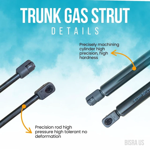 Alt view image 4 of 5 - BISRA Trunk Lift Support Gas Strut compatible with Chrysler Pacifica 2004-2007, Rear Trunk Strut Set of 2, 775 N ( 174 lbf), Left and Right