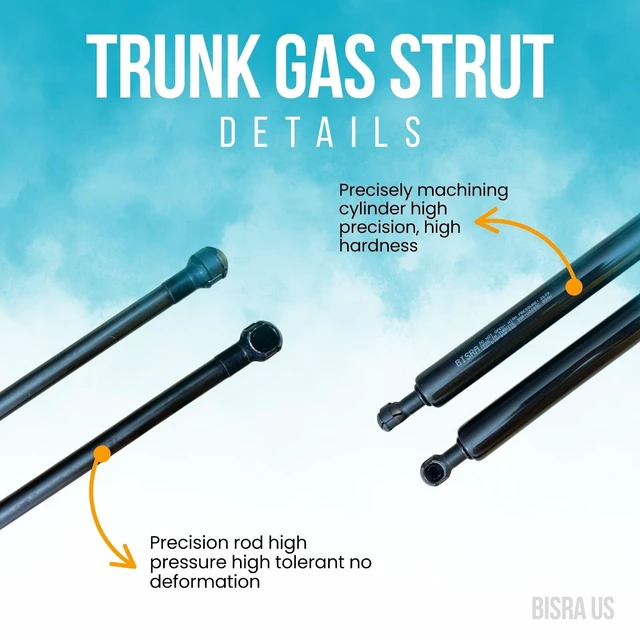 Alt view image 4 of 5 - BISRA Trunk Gas Strut Compatible with Nissan Pathfinder R51 2005-2012 Rear Hatch Struts 830N 20.12 in (511 mm) Set of 2