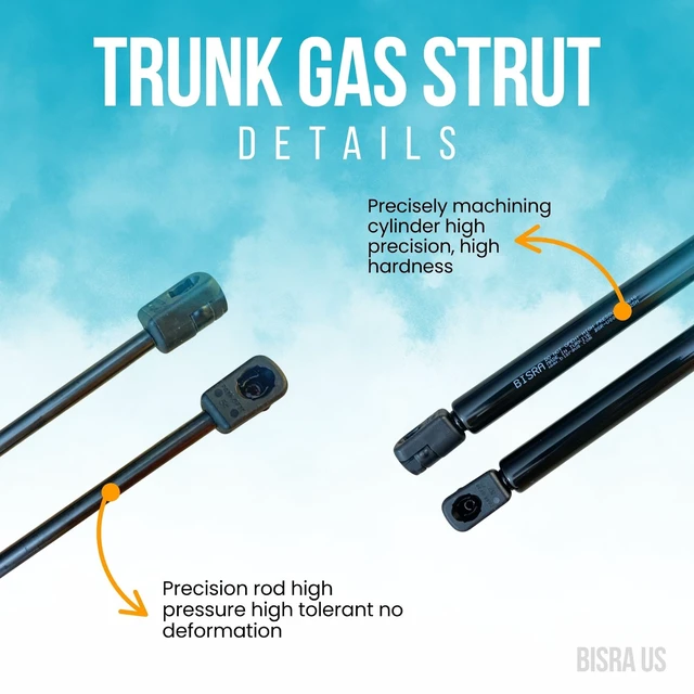 Alt view image 4 of 5 - BISRA Rear Hatch Struts Compatible with Honda Element 2002-2011, 325N (73.06 lbf), Extended Length 23.69 in (601.73 mm), Set of Two