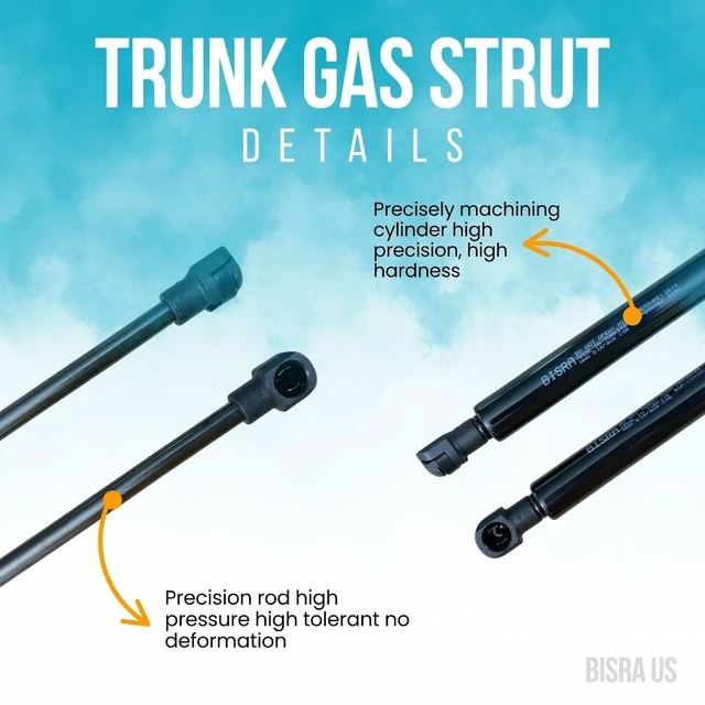 Alt view image 4 of 5 - BISRA Trunk Gas Strut compatible with Toyota Prius 2004-2009 Rear Hatch Struts 445N 100.04 lbf Extended Length 20.12 in 511 mm Set of 2