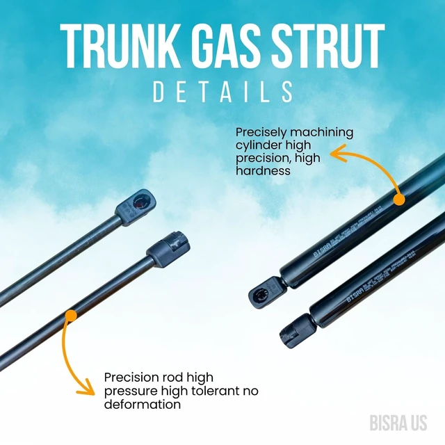 Alt view image 4 of 5 - BISRA Trunk Gas Strut compatible with Honda CRV CR-V 2012-2016 Rear Hatch Struts Set of 2, 460N (103.41 lbf), Extended Length 24.70 in (627.38 mm)