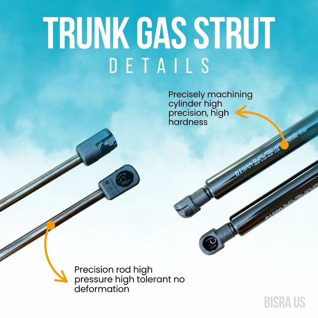 Alt view image 4 of 5 - BISRA Trunk Gas Strut Compatible with Hyundai Tucson 2010-2015 Rear Hatch Struts, 610N (137.13 lbf) Pushing Force, 19.80 in (502.92 mm) Extended Length, Set of 2