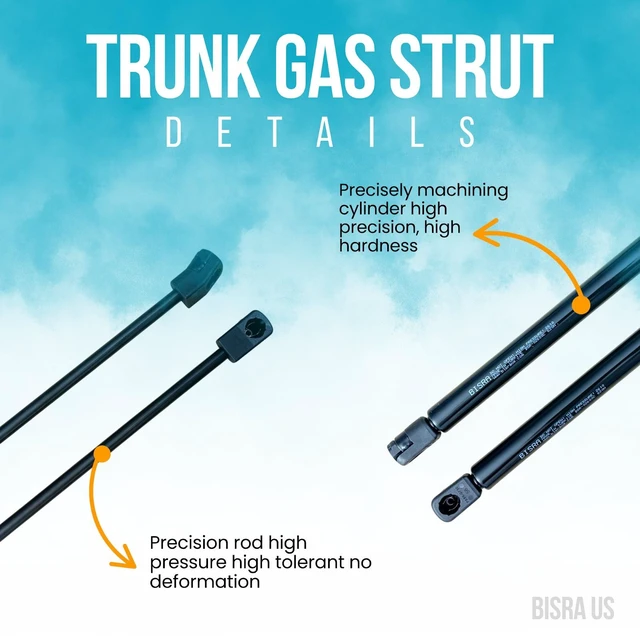 Alt view image 4 of 5 - BISRA Rear Hatch Trunk Gas Strut compatible with Hyundai Tucson 2016-2020, 620N (139.37 lbf) Lift Support, Extended 23.60 in (599.44 mm)