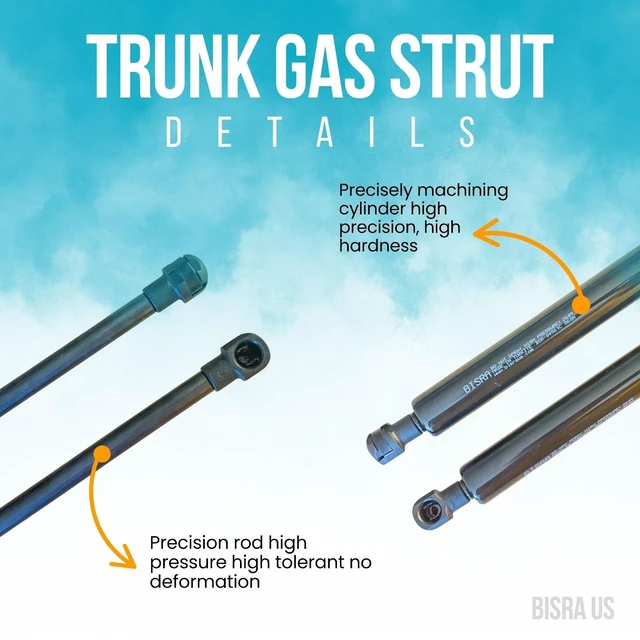 Alt view image 4 of 5 - BISRA Trunk Gas Strut compatible with Toyota RAV4 2013-2018 Rear Hatch Struts, 860N (193,33 lbf) Pushing Force, Extended Length 20.50 in (520.7 mm), 2-Pack Set