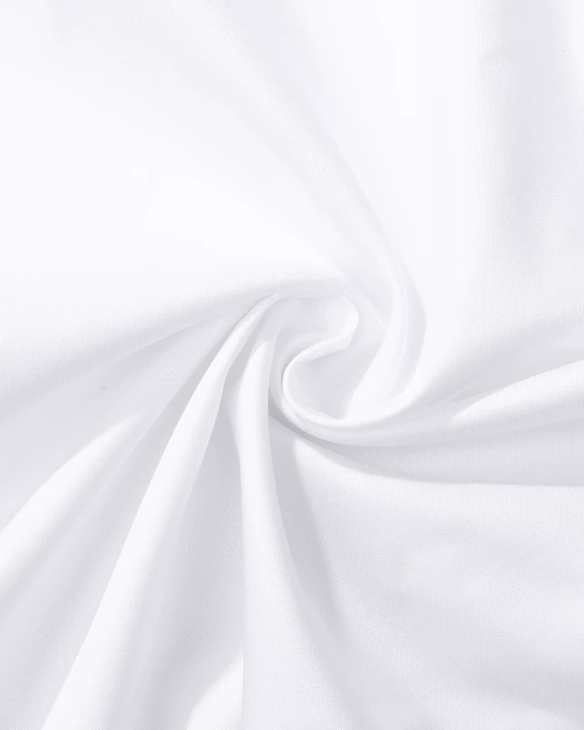 Alt view image 5 of 6 - Men's Dress Shirts Solid Long Sleeve Stretch Wrinkle-Free Formal Shirt Business Casual Button Down Shirts White Large