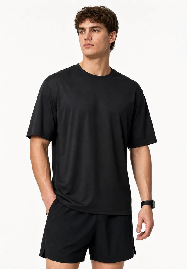 Alt view image 3 of 7 - 5 Pack Men's Workout Gym Shirts Dry Fit Short Sleeve T Shirts | Quick Dry Fabric, Breathable Mesh, Moisture Wicking, Athletic Regular Fit, 1 Black 1 Gray 1 White 1 Blue 1 Green Large