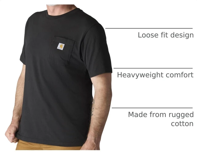 Alt view image 4 of 7 - Men's Iconic K87 Pocket T-Shirt, Black, XX-Large