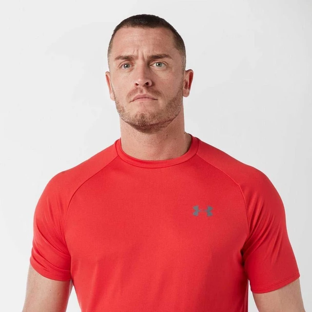 Alt view image 3 of 5 - Men's Tech 2.0 Short-Sleeve T-Shirt , Red (600)/Graphite, X-Large