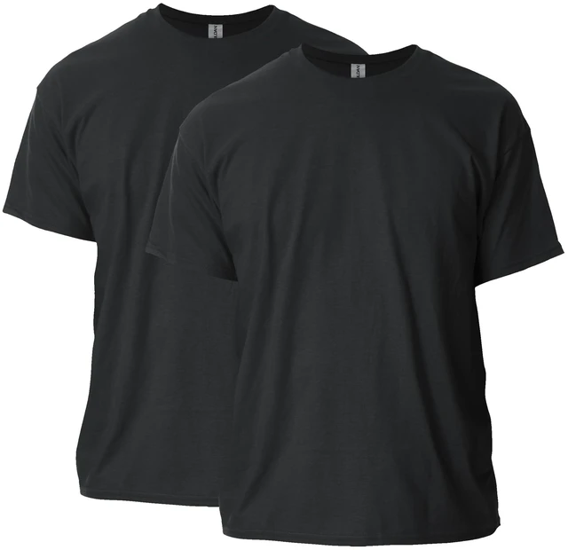 Main image of Adult Ultra Cotton T-Shirt, Style G2000, Multipack, Black (2-Pack), 4X-Large