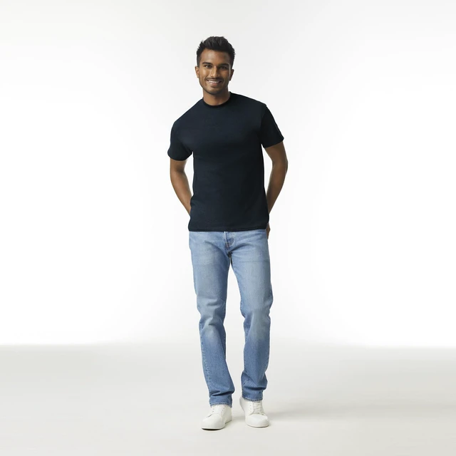 Alt view image 3 of 6 - Adult Ultra Cotton T-Shirt, Style G2000, Multipack, Black (2-Pack), 4X-Large