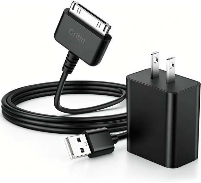 Main image of 5V 2A Power Adapter Wall Charger & 4 FT Black USB Charging Cable | Data Cord for Barnes Noble Nook HD 7'' 9" Inch BNTV400 BNTV600 Tablet USB Charging Cable Cord Wire