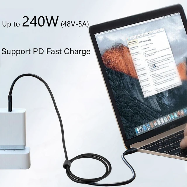 Alt view image 3 of 6 - USB-C to USB-C Cable 20Gbps, for External SSD, Samsung T7, MacBook, 5Ft | 4K@60HZ, USB 3.2 Gen 2x2 Cable, Compatible with Samsung T7, MacBook Pro, Dell XPS, LG, ARZOPA, KYY Portable Monitor