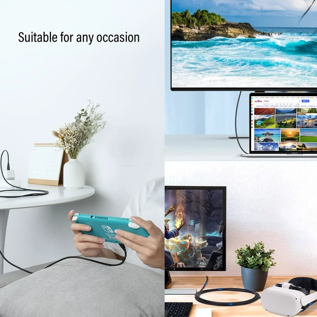 Alt view image 6 of 6 - USB-C to USB-C Cable 20Gbps, for External SSD, Samsung T7, MacBook, 5Ft | 4K@60HZ, USB 3.2 Gen 2x2 Cable, Compatible with Samsung T7, MacBook Pro, Dell XPS, LG, ARZOPA, KYY Portable Monitor