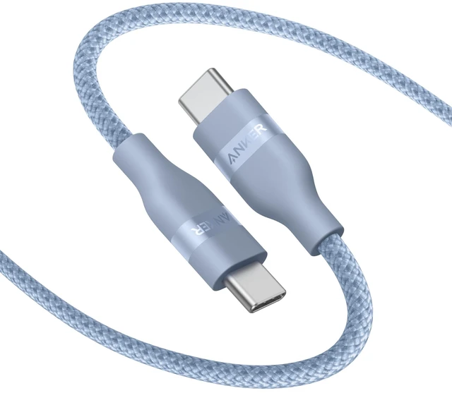 Main image of Nano USB C to USB C Cable, 240W Fast Charging Cable (Blue, 6ft) | Flexible Multi-Color Braided Charger for iPhone 18 / 17 Series, MacBook Pro, and More