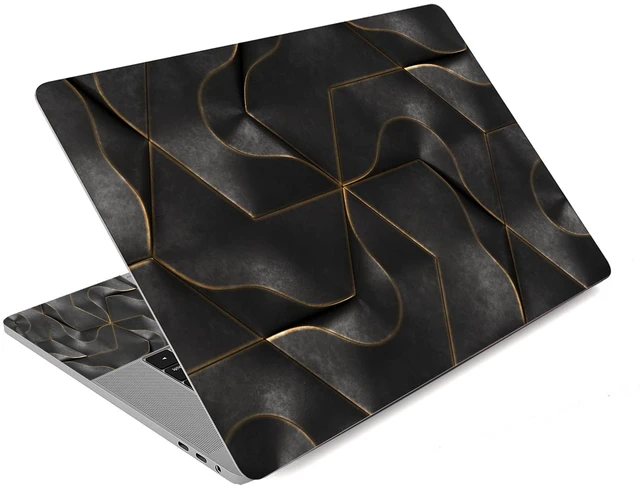 Main image of Laptop Stickers Decal,12 13 14 15 15.6 inches Netbook Laptop Skin Sticker Reusable Protector Cover Case for Toshiba Hp Samsung Dell Apple Acer Leonovo Sony Asus Laptop Notebook (Black Maze)